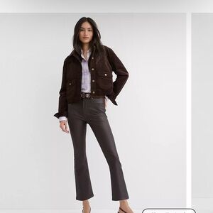 LOFT Dark Brown Flare Pants